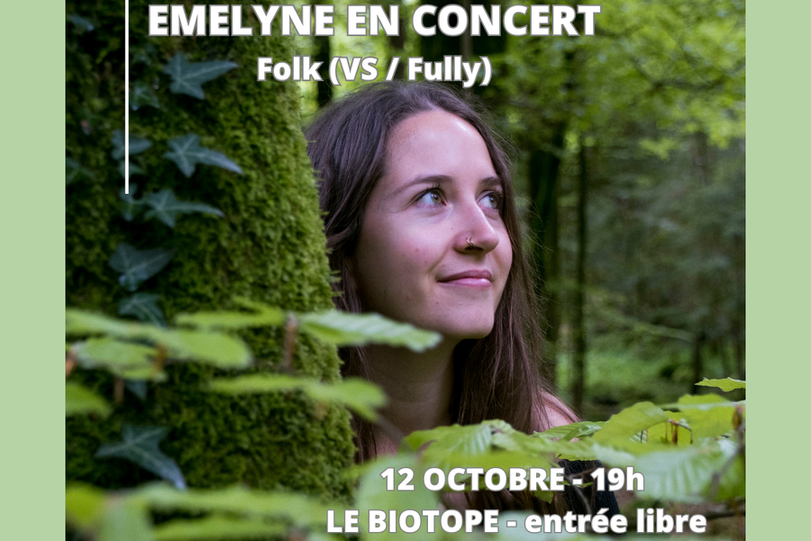 Concert d'Emelyne au Biotope le 12 octobre à 19h !